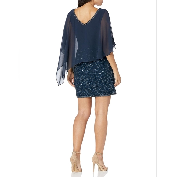 NWOT J Kara Beaded Cocktail Dress 22W - Picture 2 of 11